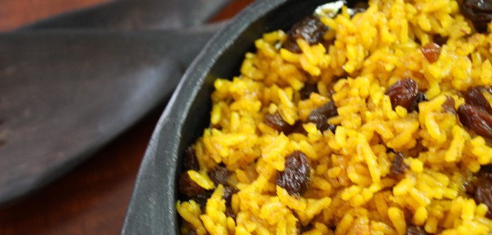 South Africa Yellow Rice (side view)